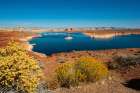 USA, Arizona, Page. Glen Canyon Recreation Area, Lake Powell from Wahweap Overlook Art Print